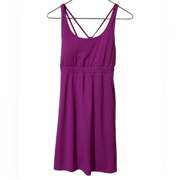 Soma 24/7 raspberry pink stappy back sports dress built in bra shorts activewear - Picture 3 of 11